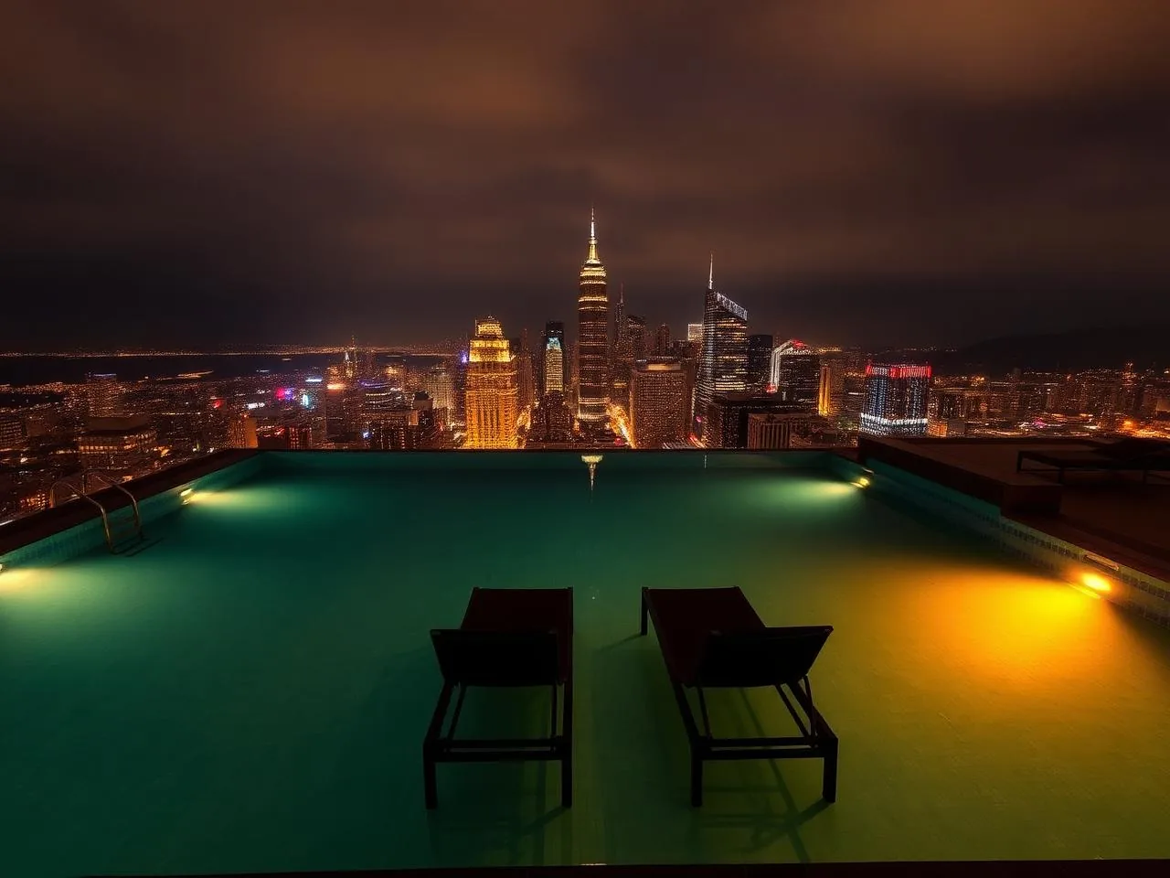 Swimming pool amenity at The Universe by Venus in Nehrunagar