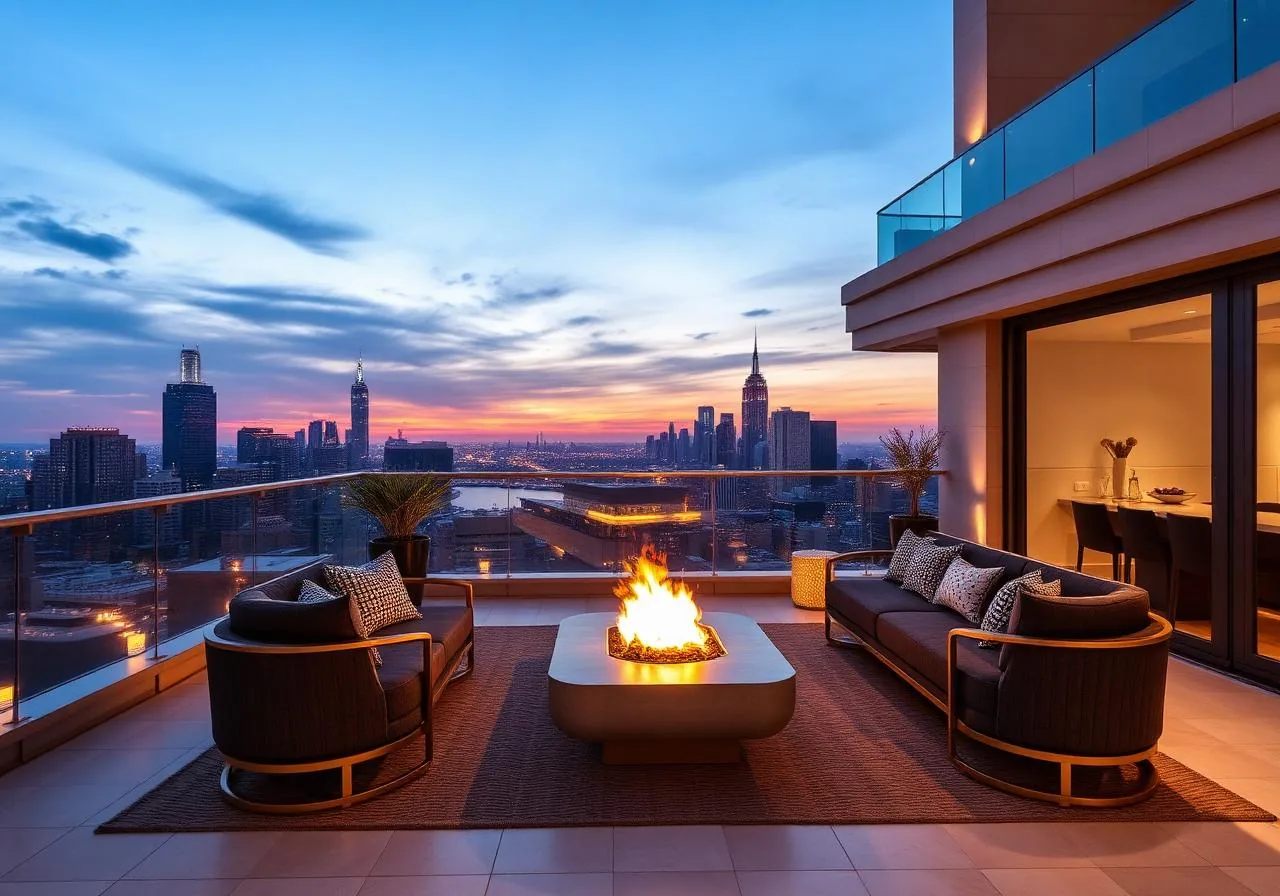Outdoor amenity deck for premium 4 BHK residences at The Universe by Venus