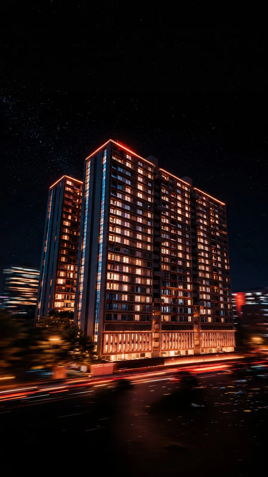 Venus Pashmina tower behind Rajpath Club, artist's impression